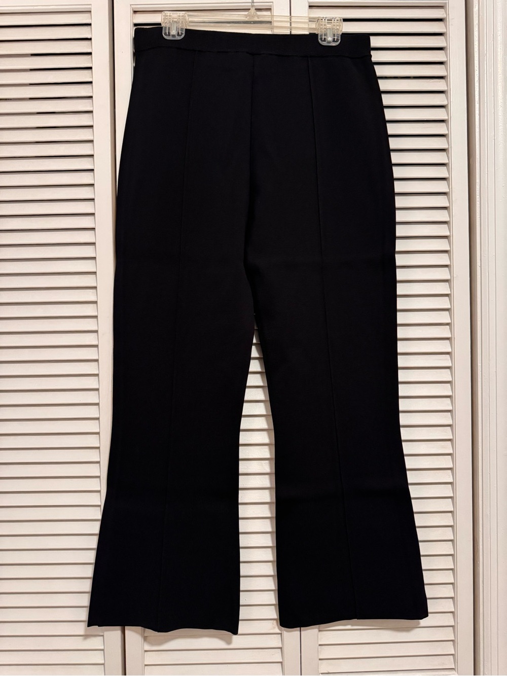 🆕 Aleeza Paris Atelier Knit Black Trousers - Women’s Large - Picture 7 of 10